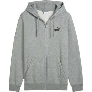 PUMA - Essentials No. 1-logo - Hoodie - Grijs - Met Volledige Rits