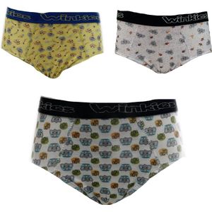 Embrator jongens Onderbroeken 3-stuks overall print mix maat 116/122