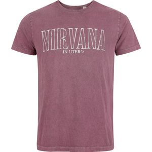 Nirvana In utero Heren T-shirt - paars - S
