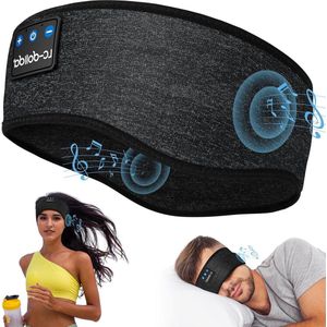 Slaapmasker Bluetooth Draadloos Zwarte Draadloze Hoofdtelefoon 5.0 Voor Training Joggen Yoga Slapeloosheid Reizen Zweetband