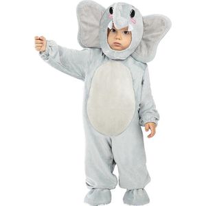 FUNIDELIA Olifant kostuum voor baby - 0-6 mnd (50-68 cm) - Grijs