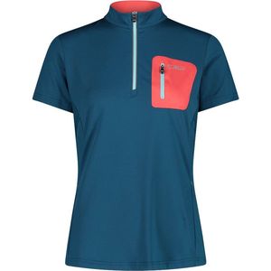 Cmp 3c89456t Free Bike Korte Mouw Wielertrui Blauw L Vrouw