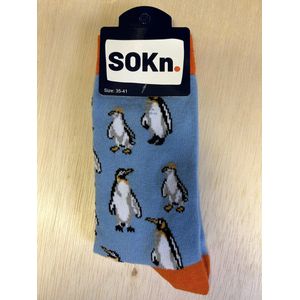 SOKn. Trendy sokken *PINGUINS* maat 35-41 (ook leuk om kado te geven !)