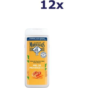 12x Le Petit Marseillais douche & bad 650ML HONING