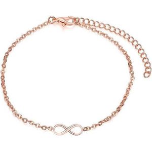24/7 Jewelry Collection Infinity Armband - Minimalistisch - Róse Goudkleurig