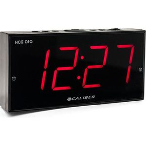 Caliber Alarmklok - Digitale Wekker - 2 alarmen - Dimbaar display - Snooze functie (HCG010)