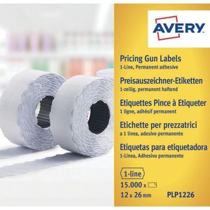 Avery-Zweckform Prijslabels PLP1226 Permanent hechtend Breedte etiket: 26 mm Hoogte etiket: 12 mm Wit 15000 stuk(s)