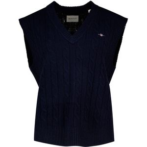Gant 4805429 Gebreid Vest Blauw XS Vrouw