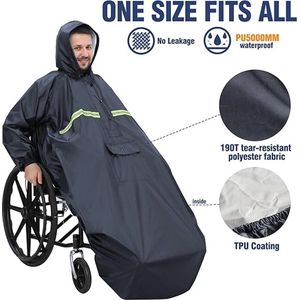 Anyoo - Rolstoeldeken - Waterdicht - Fleece Gevoerd - Comfortabel