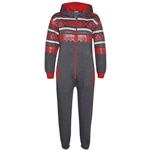 Vlies Onesie voor Kinderen met Azteekse Sneeuwvlokprint - Comfortabel en Charmant Jumpsuit voor Jongens en Meisjes