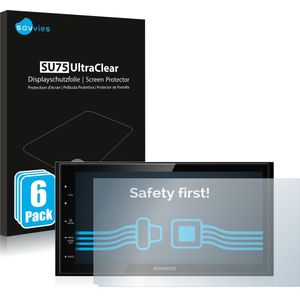 Savvies - Screenprotector voor Kenwood DMX5020DABS - Folie Beschermfolie transparant (6 Stuks)
