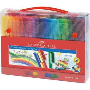 Faber-Castell viltstiften - Connector - koffer 60 stuks - FC-155560