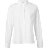 comma casual identity - Blouse - Wit - Klassieke Blouse - Lange Mouw