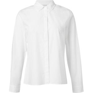 comma casual identity - Blouse - Wit - Klassieke Blouse - Lange Mouw