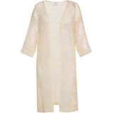 usha - FESTIVAL - Gebreid Vest - Crème - Driekwart Mouw