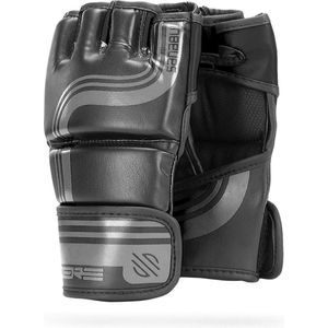 Sanabul Core Series 4 oz MMA handschoenen - zwart en metaal - L/XL