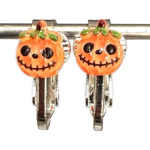 Clip Oorbellen Kinderen - Halloween - Pompoen - Oranje - Knopjes - MNQ bijoux