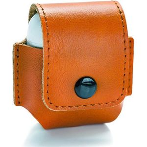 Silvergear Apple AirPods Hoesje - Bruin - Bescherming Case - Leer - Voor Apple AirPods en AirPods 2