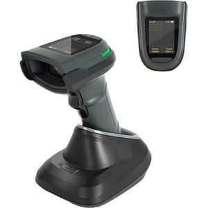 Draadloze Barcodescanner met Display en Docking – Voor Indistrueel Gebruik - 1D,2D,QR Handscanner - 2,4G, USB, Bluetooth