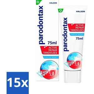 Parodontax - Tandpasta - Active Repair Tandvlees - Fresh Mint - 75 ml - Bulkverpakking - 15 stuks