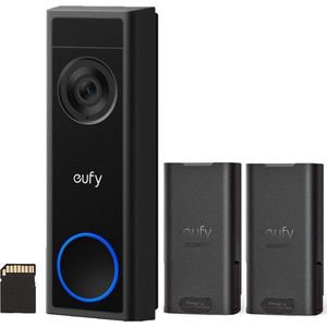 eufy Security C31 Video Deurbel- 2K Resolutie - Nachtzicht - Draadloos/Batterij + extra Batterij