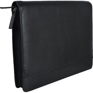 Exclusieve handgemaakte lederen A4-conferentiemap voor de veeleisende gebruiker- stijlvolle Laptop portfolio en schrijfmap van tijdloze elegantie en de hoogste kwaliteit' portfolio van echt leer - Cadeautje voor hem