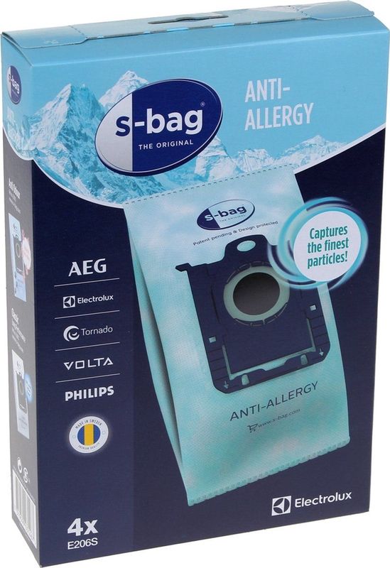 S-bag - Anti-Allergie Stofzuigerzak - 4 Stuks - HEPA - Geschikt voor Diverse Modellen