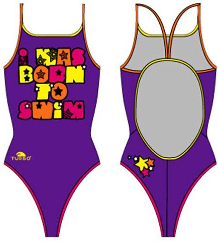 Turbo Was Born To Swim Badpak Met Dunne Bandjes