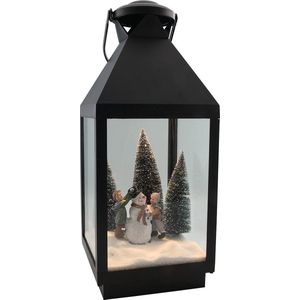 Svenska Living - Lantaarn - Sneeuwpop - LED - 47 cm - Kerstdecoratie - Kerst