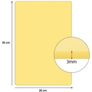 1X Siliconen Oefenhuid 3mm Dik 20 x 30cm | Tattoo, PMU, Microblading, Browmapping Kunsthuid | Nephuid | Permanente Make-Up Oefenen | Tatoeage Oefenset | Oefen Huid | Beginners & Gevorderd | Set | Kit | Practice Skin Tattoo