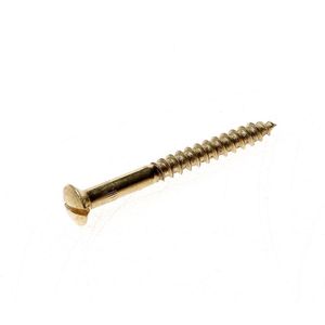 houtschroef lenskop messing 2.5x16mm 200 stuks