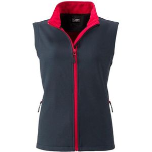 James and Nicholson Vrouwen/dames Promo Softshell Vest (IJzergrijs/Rood)