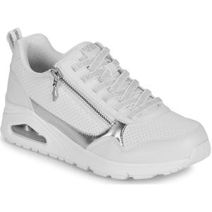 Skechers damesschoenen UNO - Metallic Sliders veterschoen 177873 WHT wit