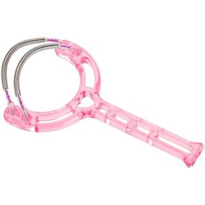 Hair Epilator Removal Plastic Spring Device - Facial Hair Remover in 2 Colors, Best for Quick Easy Hair Removal of Roots (Pink)