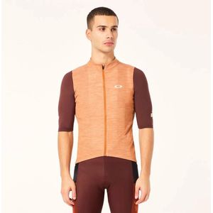Oakley Apparel Off Grid Gravel Korte Mouw Wielertrui Oranje S Man