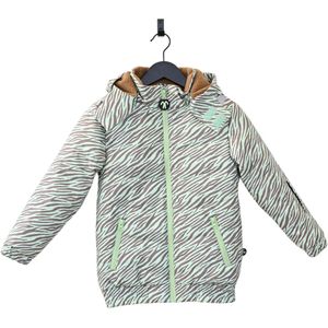 Ducksday - winterjas voor kinderen - teddy fleece - waterdicht – winddicht – warm - unisex - Okapi - maat 98/104