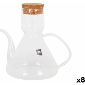 Flesje La Mediterránea Bell Transparant Siliconen Borosilicaatglas 500 ml (8 Stuks)