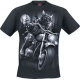 Spiral Heren Tshirt Nine Lives Zwart