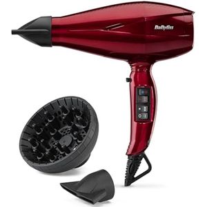 Professionele Haardroger met Diffuser - 2200W Snelle Ionen Haardroger, 3 Temperatuur- en 4 Luchtstromingsinstellingen met Turbo Stand
