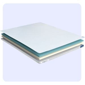 HappyBed Original - 120x200 - Topdekmatras - Topper matras - Topmatras - Aanpasbaar comfort met 2 hardheden