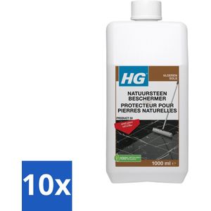 HG - Natuursteen Beschermer - Glanzend Beschermen - Eenvoudig in Gebruik - 1L - Bulkverpakking - 10 stuks