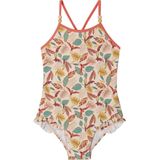 Badpak - Beige - Gestreept - 1-delig - Meisjesbadpak