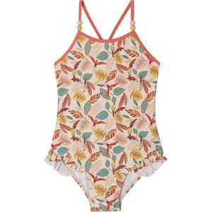 Badpak - Beige - Gestreept - 1-delig - Meisjesbadpak