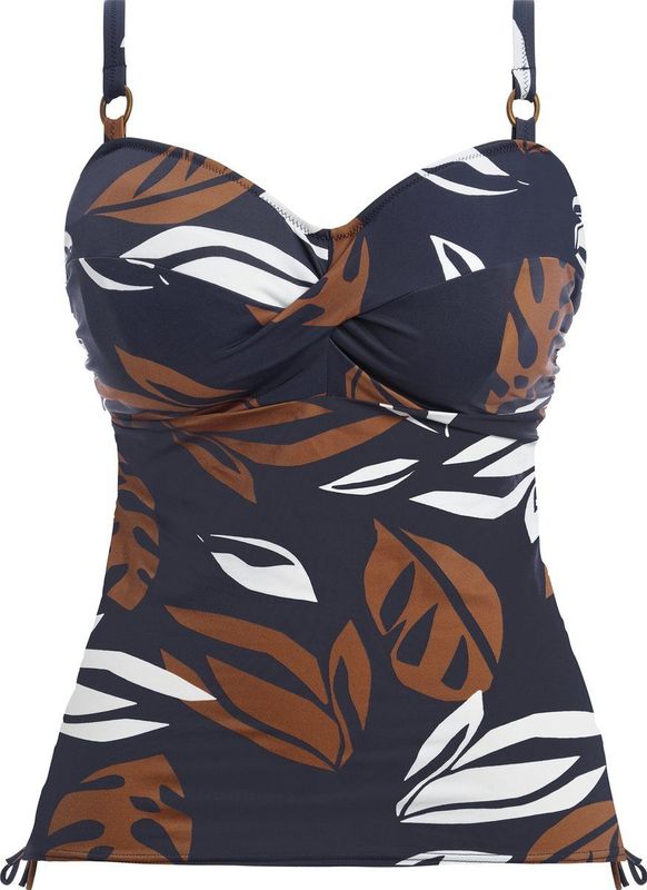 Fantasie Lake Orta UW Twist Front Tankini Top Dames - Marineblauw