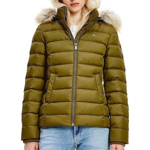 Tommy Hilfiger Basic Hooded Down Winterjas  Jas - Vrouwen - donker groen