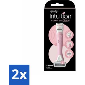 2 x Wilkinson Sword - Scheermes - Intuition Complete Bikini - Precisie - 1 scheermes - Scheermes - Bikinilijn - Scheerapparaat - Scheermesje - Trimmer