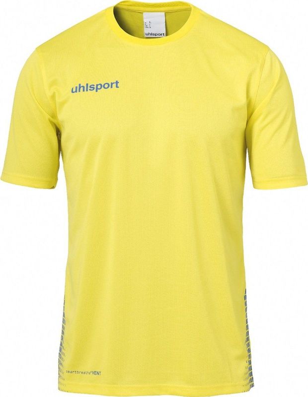 Uhlsport - Score - Training T-Shirt - Limoen Geel-Azuur Blauw