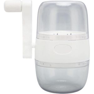 Handmatige notenmolen | Roestvrijstalen messen | Antislip handgreep | Wit .