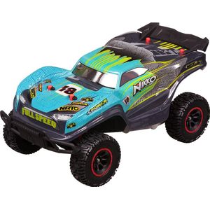 NIKKO RC 10132 Racing Series Fang Racing, Bestuurbare Auto RC Auto, Raceauto tot 14 km/h, Krachtige Motor & Cool Design met Achterspoiler, Voor Kinderen vanaf 6 Jaar & Volwassenen, ca. 28 cm, Groen / Grijs