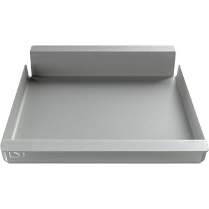 Dienblad Small | Koffietafel Dienblad | Grijs | Klein | Industrieel | Metaal | Aluminium | Vierkant | Design | Flip Tray | Hittebestendig | Gepoedercoat | 34 × 28 × 5 cm